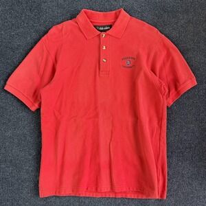 Vintage Duquesne University Polo Shirt Mens Medium Red NCAA College Club Colors